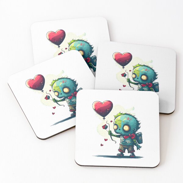 Item preview, Cute zombie lost heart balloon designed and sold by MLArtifex.