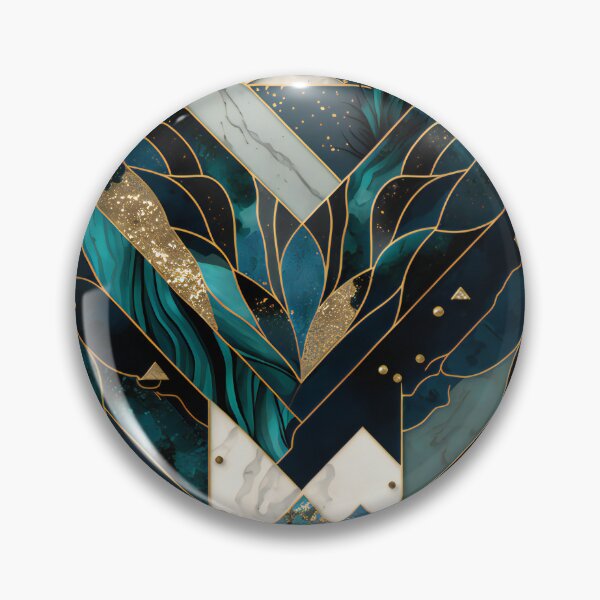 Aperçu de l'œuvre Opulent Deco Marbled Geometric créée et vendue par meggydesigns.