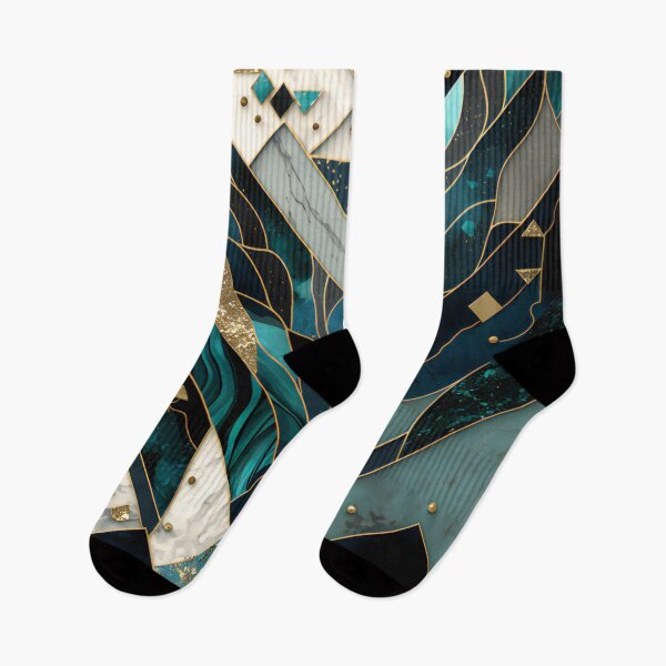 Aperçu de l'œuvre Opulent Deco Marbled Geometric créée et vendue par meggydesigns.