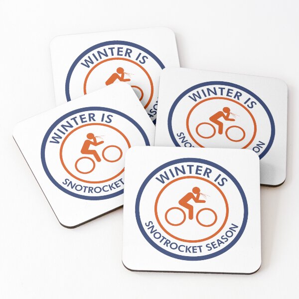 Artikelvorschau, Winter ist Snot Rocket Season Radfahren entworfen und verkauft von Esskay Designs.