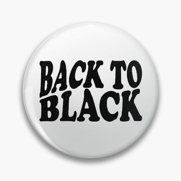 Item preview, Back to black cool text designed and sold by PrintsyGal.