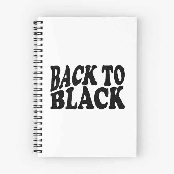 Item preview, Back to black cool text designed and sold by PrintsyGal.