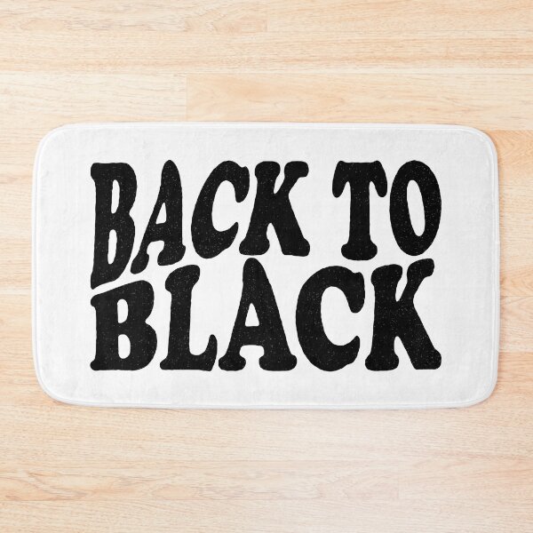 Item preview, Back to black cool text designed and sold by PrintsyGal.