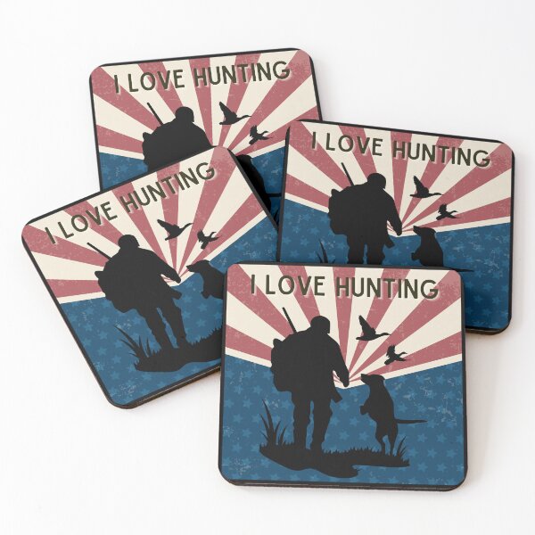Item preview, I Love Hunting with a dog designed and sold by SooNS-Studio.
