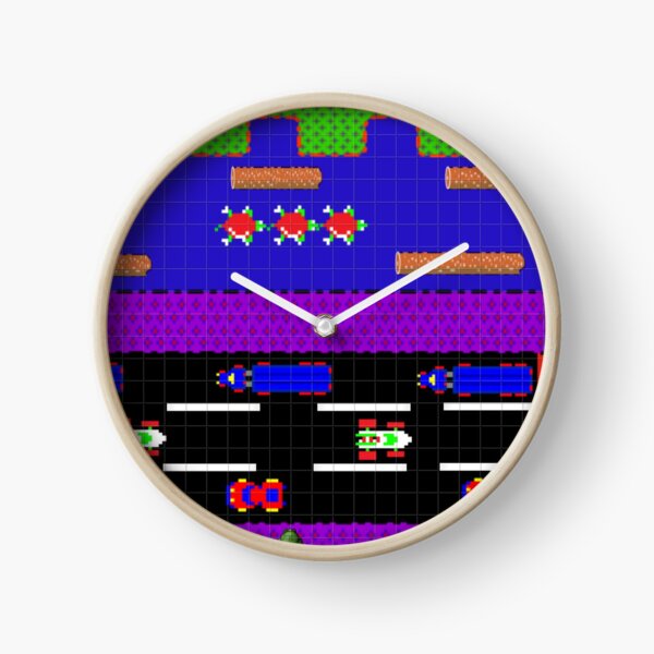 Frogger Game Screen Wall Clock