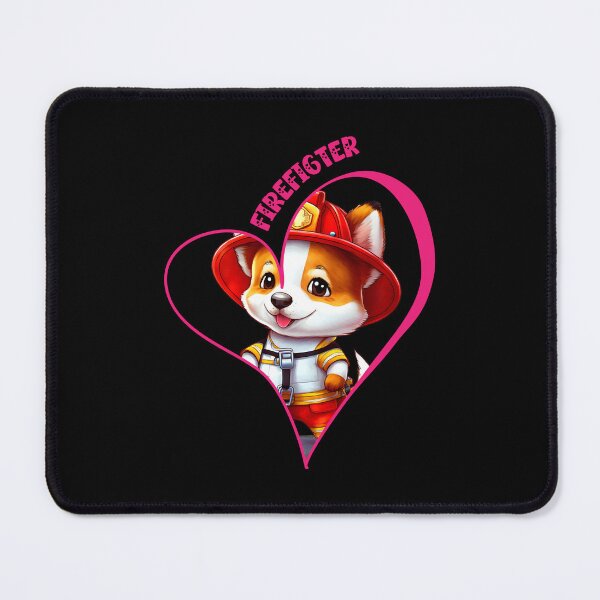 Item preview, Firefighter, pet lover, corgi designed and sold by HarriPaloma.