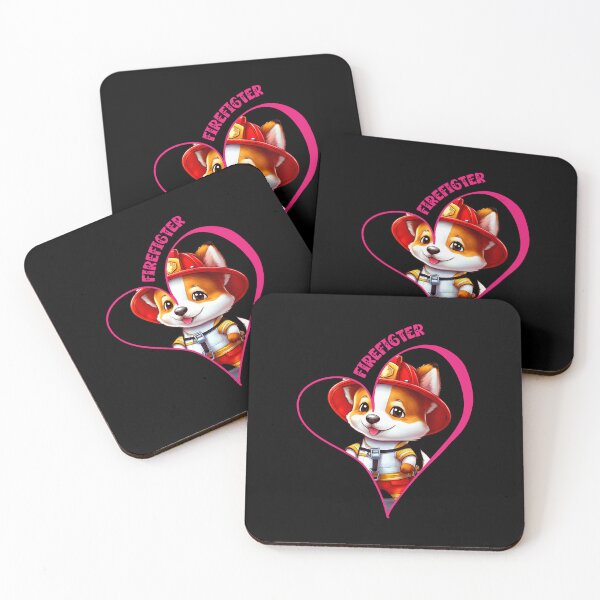 Item preview, Firefighter, pet lover, corgi designed and sold by HarriPaloma.