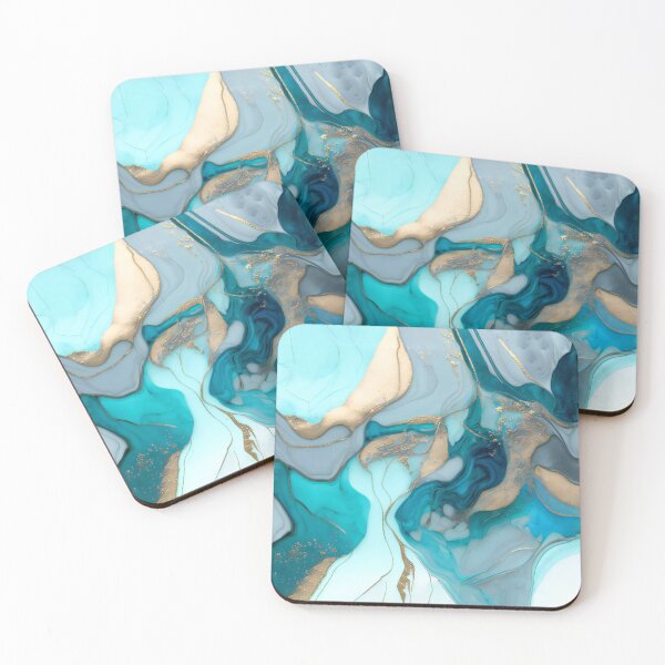 Aperçu de l'œuvre Decorative Glacier Marbled créée et vendue par meggydesigns.