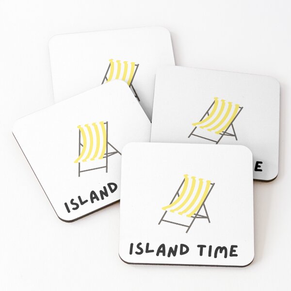 Item preview, Island Time Yelllow Stripes designed and sold by Rhubarb-Custard.