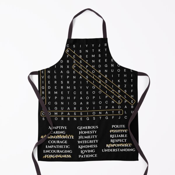 Item preview, Qualities Crossword designed and sold by Glashu.