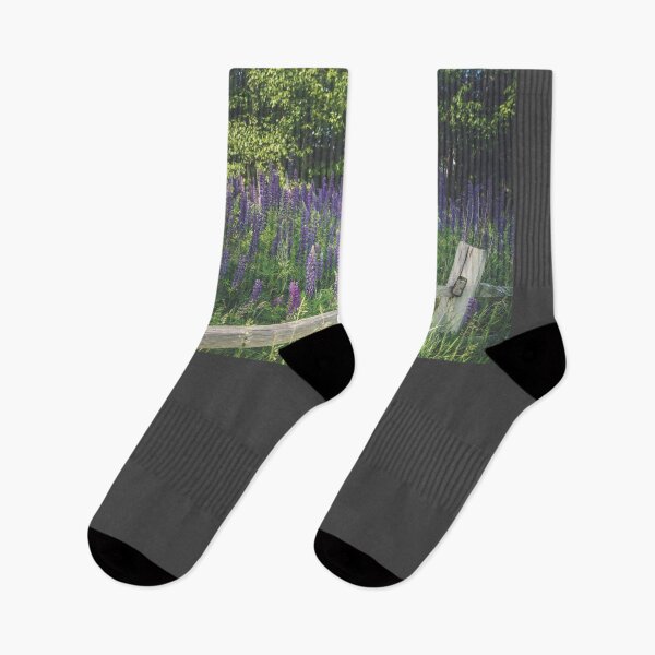 Item preview, Copy of Split Rail Fence and Purple Lupines designed and sold by Alanafinephoto.