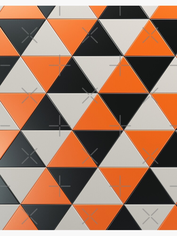 orange and black carbon fiber background. checkered pattern. 3d