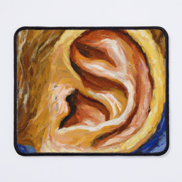 Item preview, Outer Ear Pinna in Van Gogh Style Art designed and sold by Hear4theEars.