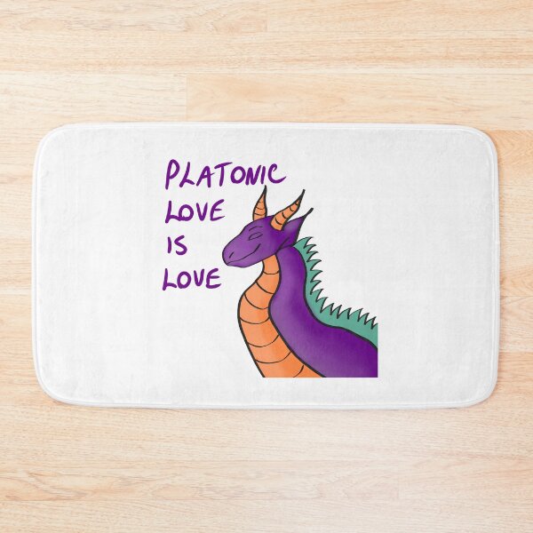 Item preview, Platonic Love is Love (Purple Dragon) designed and sold by JoyofFriendship.