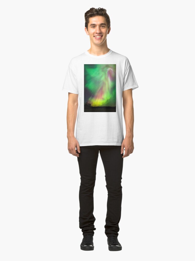 Alternate view of Big beautiful multicolored northern lights Classic T-Shirt