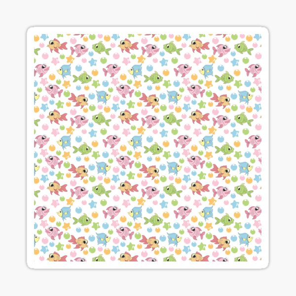 Colorful cute fish Sticker