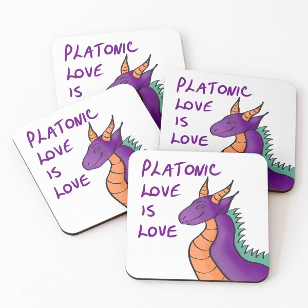 Item preview, Platonic Love is Love (Purple Dragon) designed and sold by JoyofFriendship.
