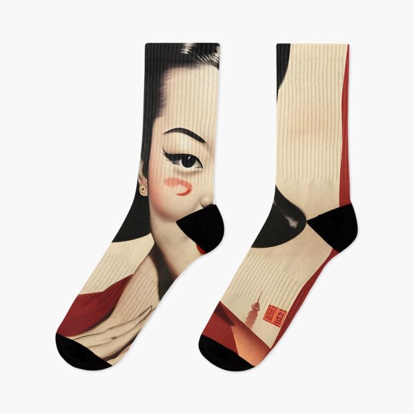 Item preview, Pretty Portrait of an Asian Woman - Retro Style designed and sold by Dalive.