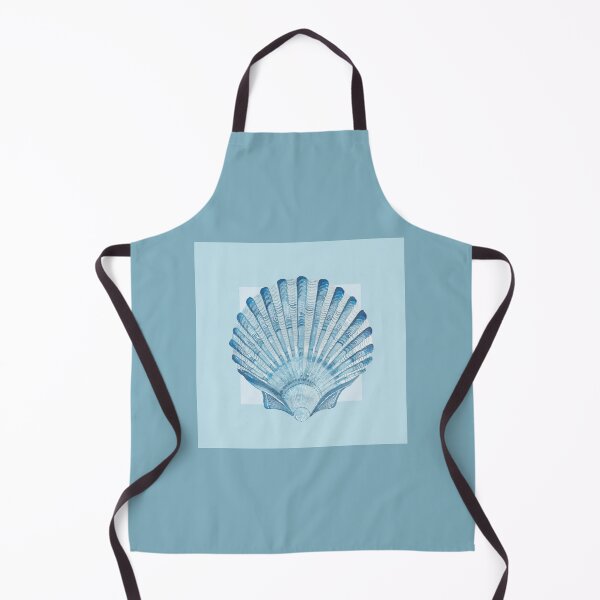 Item preview, Scallop sea shell in light blue designed and sold by LisaLeQuelenec.