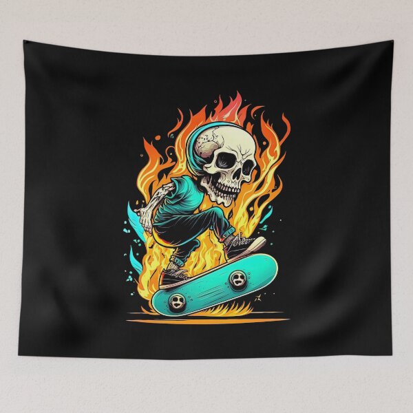 Item preview, Skateboarding Skeleton Shirt, Thrashermagazine, The Berrics designed and sold by Skateboard-Art.