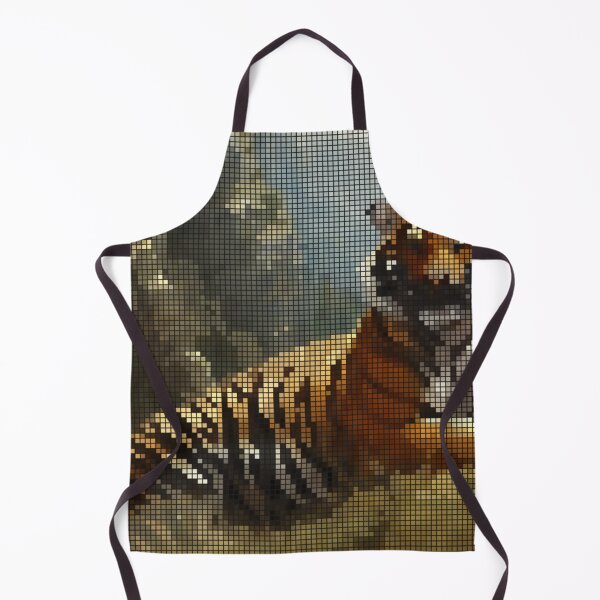 Item preview, Tiger Pixel 8-bit Art designed and sold by PixelDripped.
