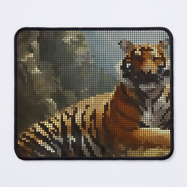 Item preview, Tiger Pixel 8-bit Art designed and sold by PixelDripped.