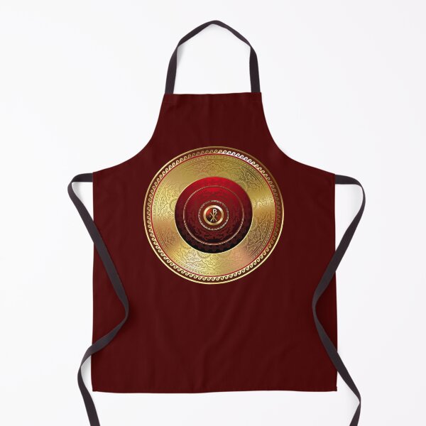 Item preview, Greek Orthodox Maroon Gold Alpha Omega designed and sold by Yiorgos Designs.