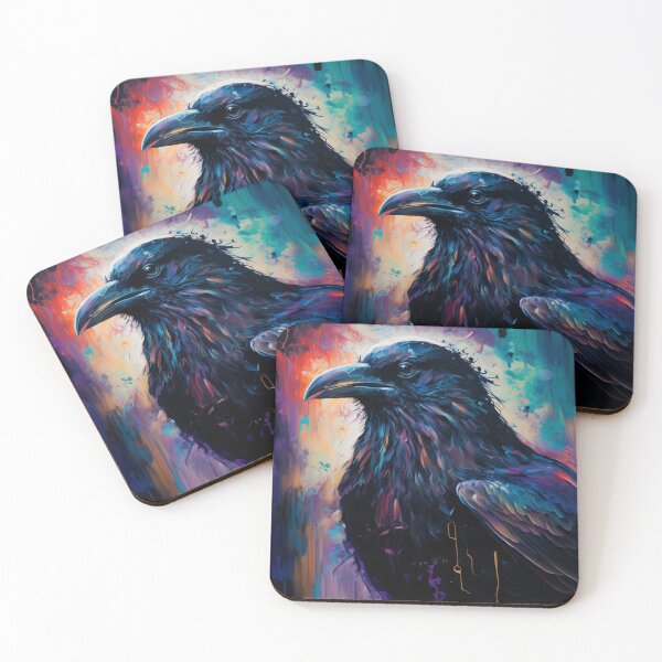 Item preview, Gothic Raven Abstract Print designed and sold by Palash Aesthetic Alley.