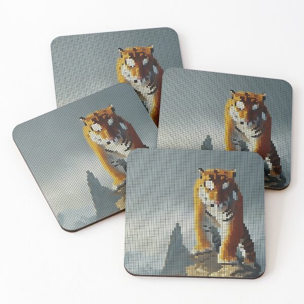 Item preview, Tiger Pixel 8-bit Art designed and sold by PixelDripped.