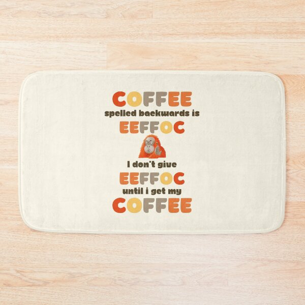 Item preview, Coffee Spelled Backwards. Funny Grumpy Monkey For Caffeine Addicts designed and sold by Rebel-Design.
