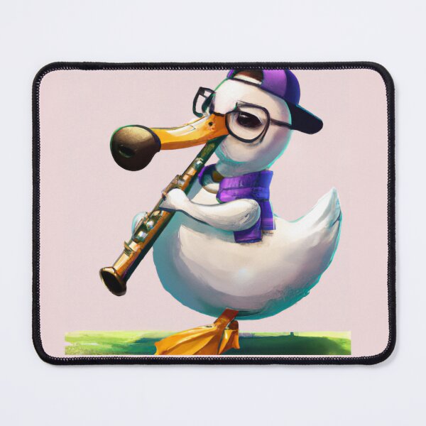 Item preview, Oboe Duck , Duck with Oboe , Oil Painting designed and sold by Color-Me-Blue.
