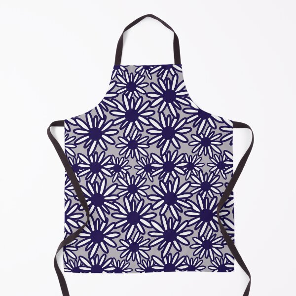 Item preview, Spring And Summer White Daisies Pattern In Muted Colors Blue Gray designed and sold by scorpiolane.