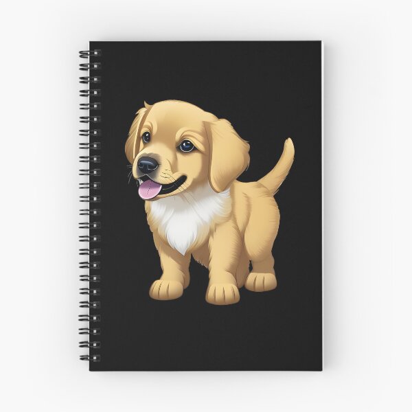 Item preview, Golden Retriever Puppy, cartoon drawing, Ai Generated Art  designed and sold by ACC .