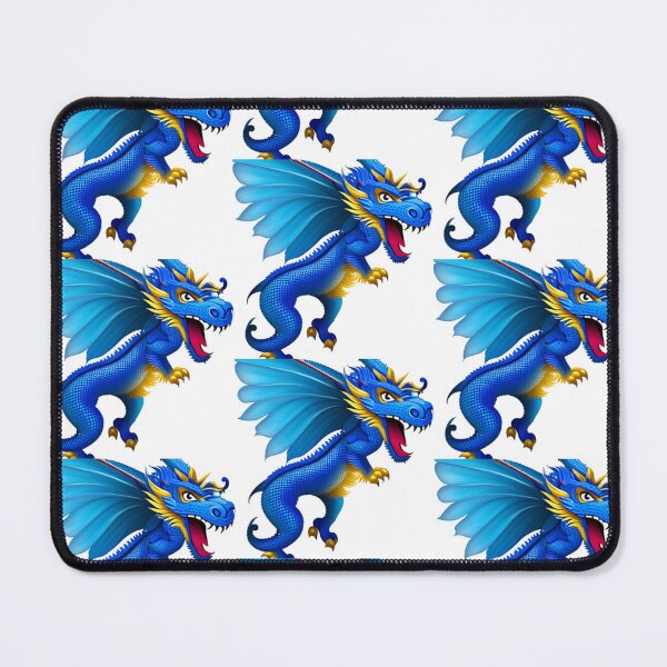 Item preview, Winged Blue Asian Dragon designed and sold by PlayDifferent ⭐⭐⭐⭐⭐.