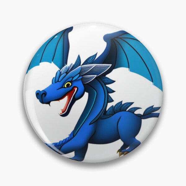 Aperçu de l'œuvre Dragon asiatique bleu qui rit créée et vendue par PlayDifferent ⭐⭐⭐⭐⭐.