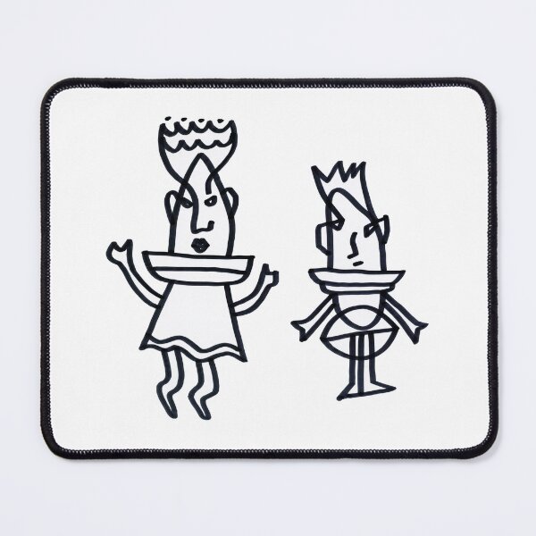 Item preview, Girl and Boy "Figurative Drawings" designed and sold by Istvan Ocztos.