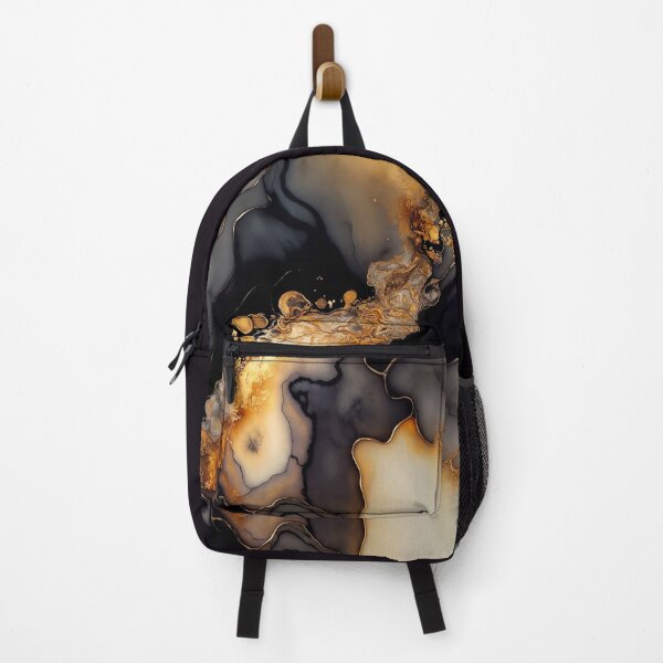 Item preview, Caramel Bubbles - Abstract Alcohol Ink Resin Art designed and sold by inkvestor.