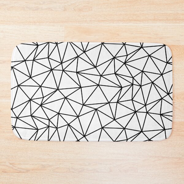 Item preview, Black Line Triangle Geometric Shape On White Background designed and sold by sleeplessstudio.