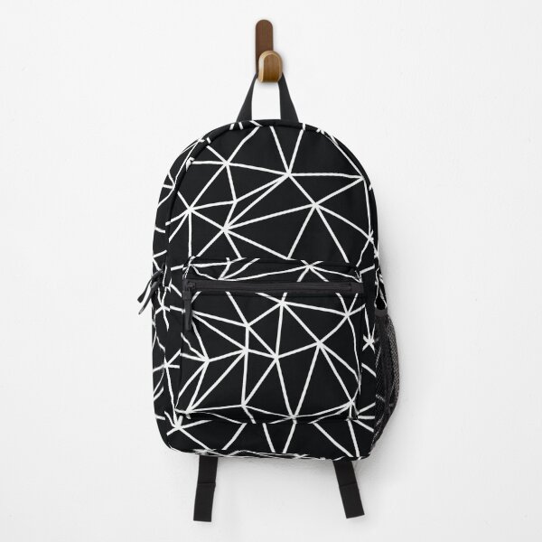 Item preview, Black And White Triangle Geometric Line Pattern designed and sold by sleeplessstudio.