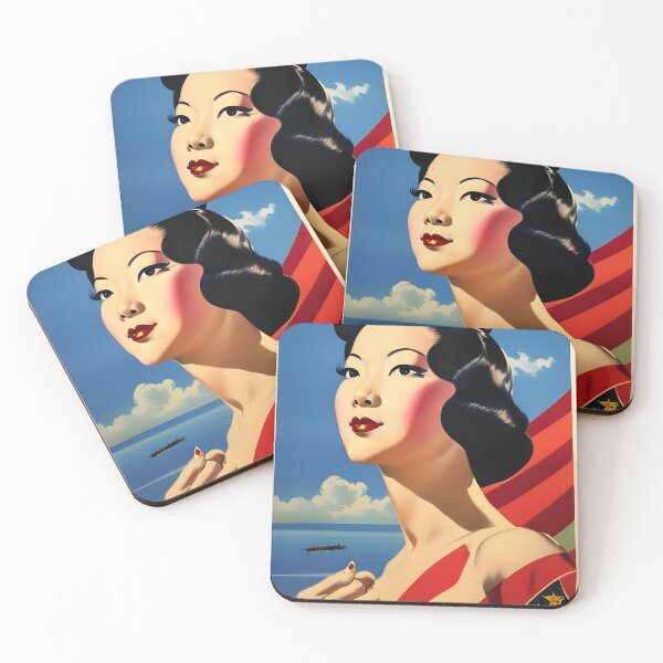 Item preview, Beautiful portrait of an Asian girl - retro style designed and sold by Dalive.