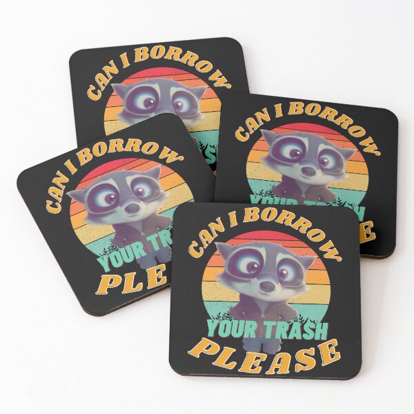 Item preview, a raccoon who likes to borrow some trash designed and sold by Animal world designs.