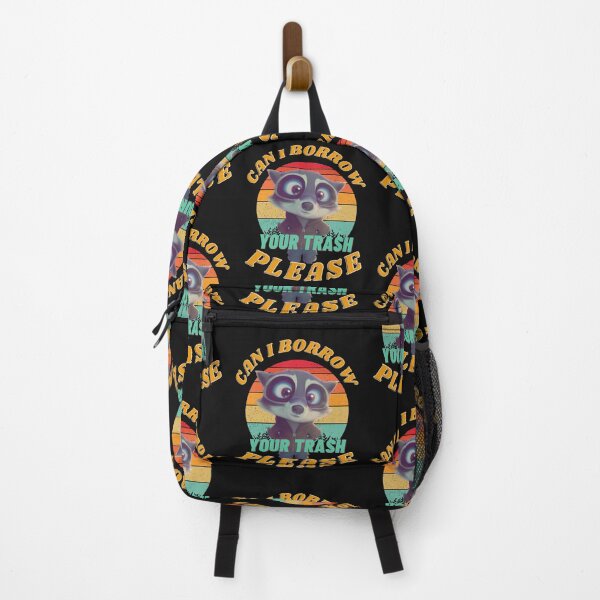 Item preview, a raccoon who likes to borrow some trash designed and sold by Animal world designs.