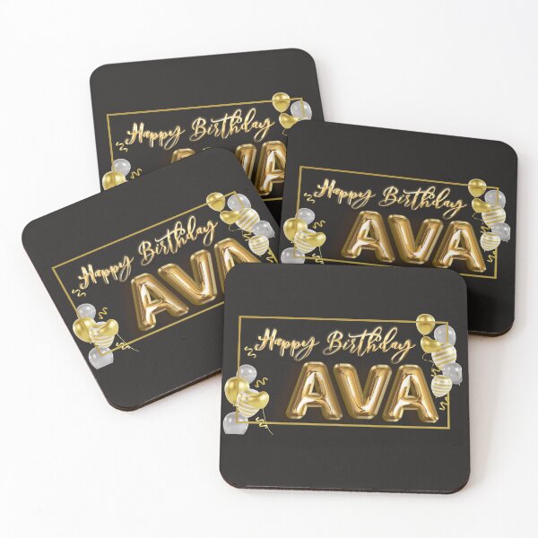 Item preview, Happy Birthday AVA, AVA, happy birthday ava, birthday, happy birthday, for ava, ava birthday designed and sold by Celebrationist.