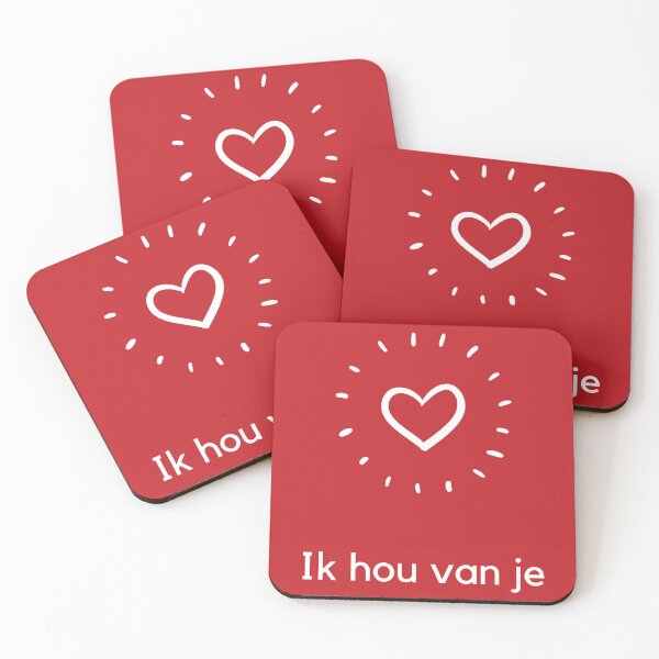 Item preview, Ik hou van je, I love you in Dutch, Dutch Valentine's Day  designed and sold by Pommallina.