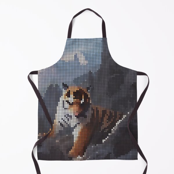 Artikelvorschau, Tiger-Pixel-8-Bit-Kunst entworfen und verkauft von PixelDripped.