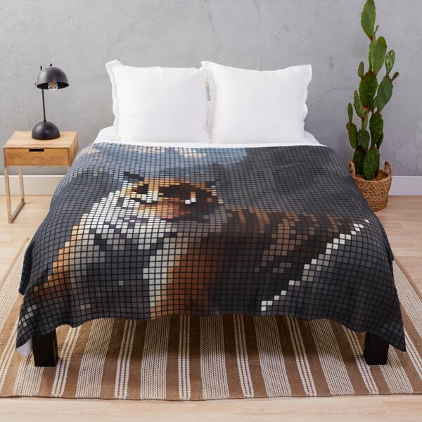 Item preview, Tiger Pixel 8-bit Art designed and sold by PixelDripped.