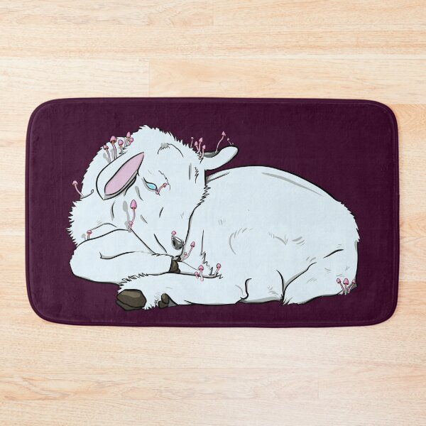 Item preview, fungus zombie baby goat with lesbian flag coloured mushrooms designed and sold by goatgeneration.
