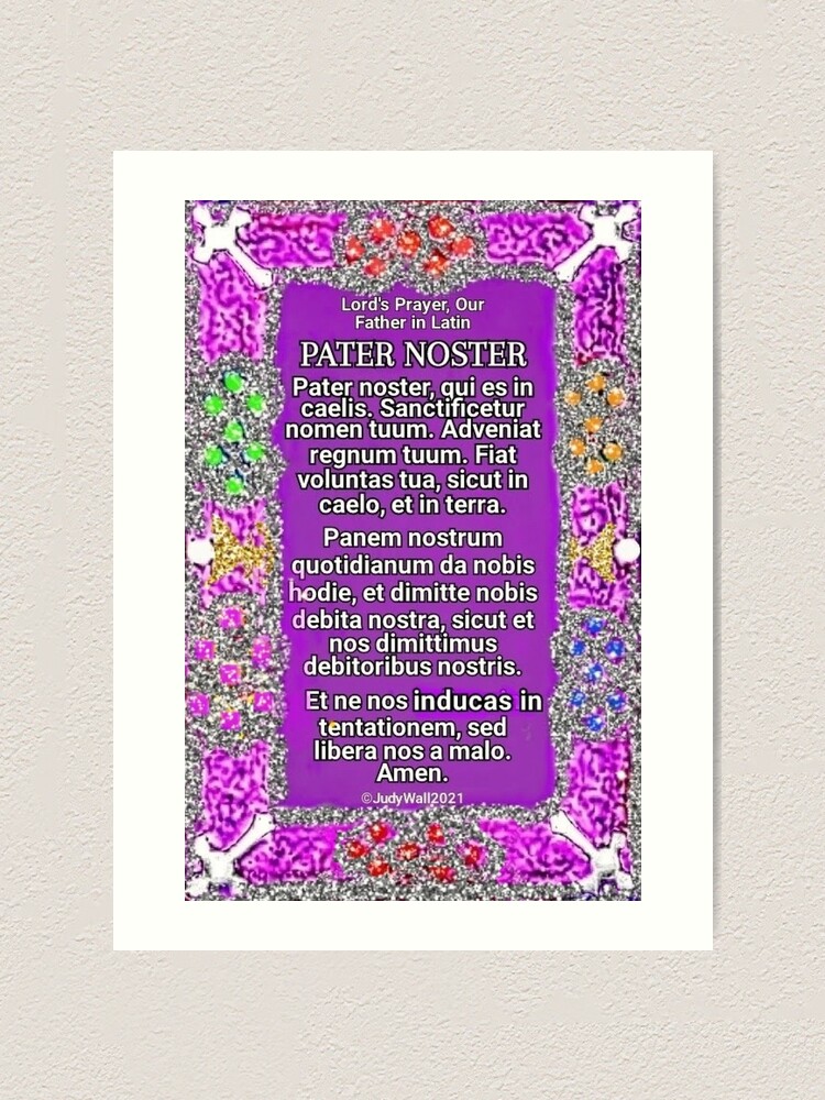 Pater Noster Traditional Catholic Printable Prayer (Download Now) 