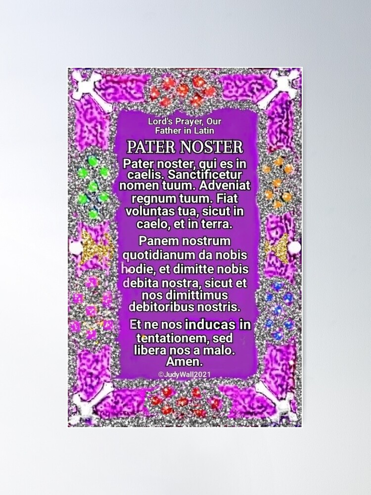 Latin Prayer Posters