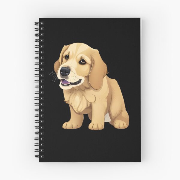 Item preview, Golden Retriever Puppy, cartoon drawing, Ai Generated Art  designed and sold by ACC .